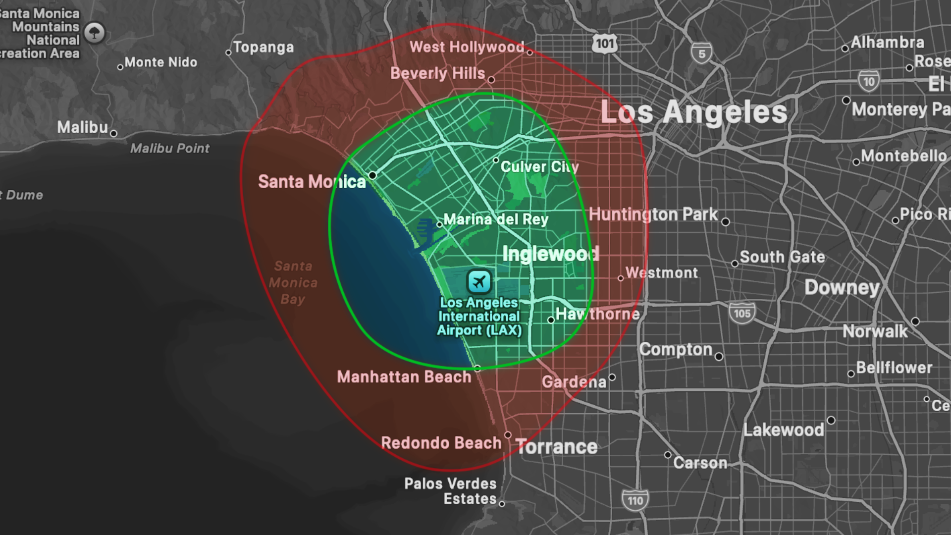 BROT Los Angeles Service Map