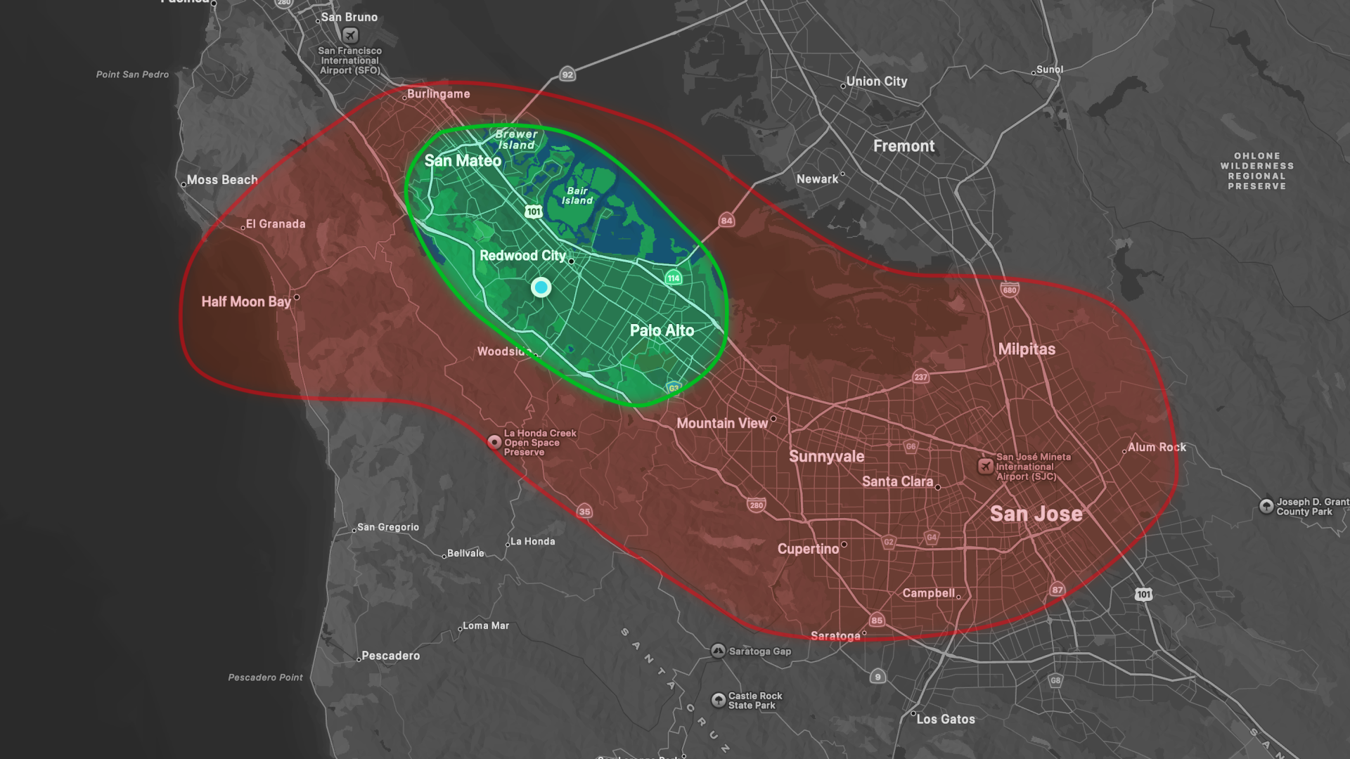 BROT Bay Area Service Map